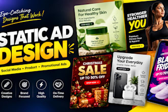 design static ad, converting static image ad, static ad creative for your brand