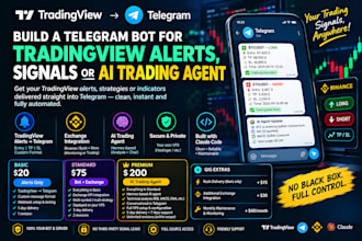 build, fix a telegram bot for tradingview alerts, signals or ai trading agent
