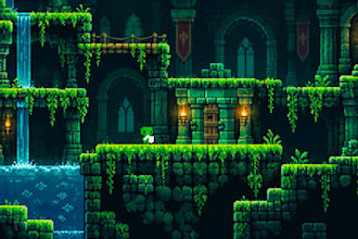pixel art tileset game art rpg tilemap  sprite sheet game art character design