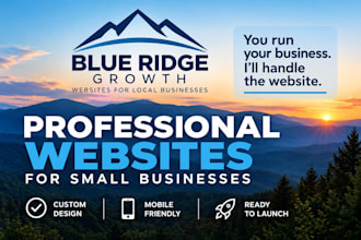 build a professional website for your small business