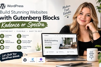 create wordpress website with gutenbeg blocks astra kadence wordpress blocks fix