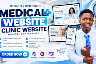 design medical spa website, medical website, med spa website, clinic website