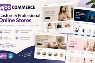 design and redesign woo commerce website