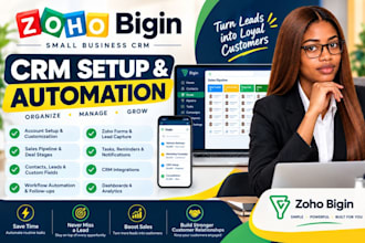 set up your zoho bigin CRM with automated follow ups and pipeline