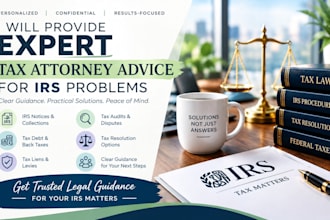 provide expert tax attorney advice for irs problems
