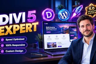 build divi 5 wordpress website design as divi expert for divi website