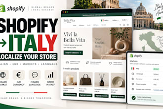 localize your shopify store for the italian market with language and currency