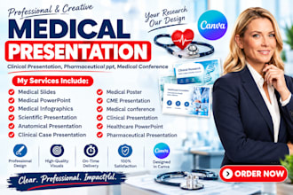 design german medical presentations, healthcare slides, clinical research