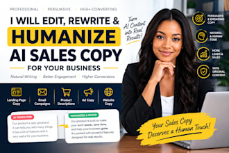 edit, rewrite and humanize ai sales copy for your business