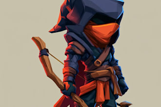 draw 2d game character or 2d game character