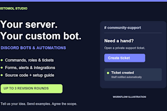 build a custom discord bot and automate your server