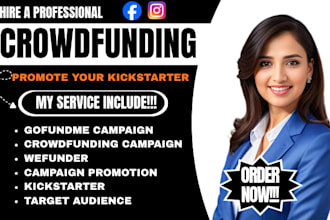 promote your kickstarter, gofundme campaign, crowdfunding website, wefunder