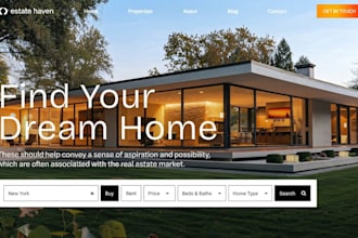 design short term rental website, property management, vacation rental website