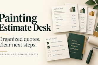 organize your painting estimates and draft customer follow ups