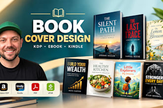 design professional book cover, ebook cover and KDP book design