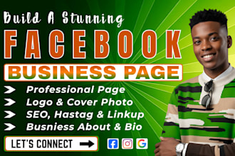 create facebook business page, fb page setup and social media accounts
