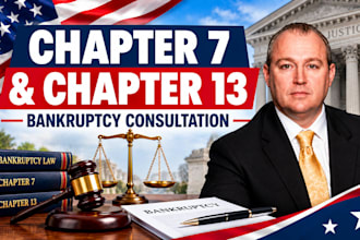 provide expert chapter 7 and chapter 13 bankruptcy legal consultation