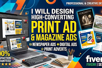 design print ad, promotional magazine ads newspaper digital ads, print advert