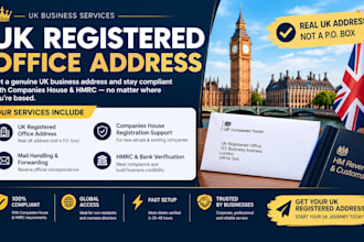 provide your UK registered office address fast
