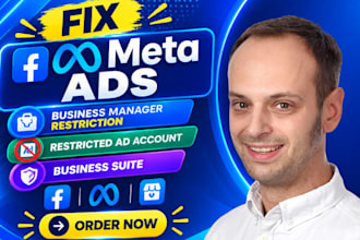fix facebook ads manager, meta ad account issues and setup fb ads campaign
