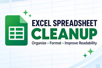 clean up, organize, and format your excel spreadsheet