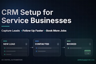 set up a CRM and follow up system for your service business