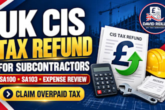 file your UK cis tax refund for construction subcontractors, claim overpaid tax