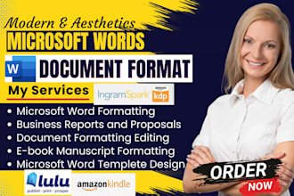 format microsoft word document ms word ducument edit document design fix ms word