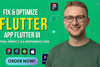fix flutter UI bugs, errors and responsive layout issues
