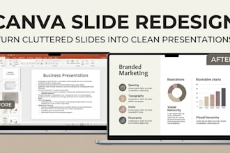 redesign your canva presentation into clean branded slides for your business