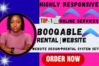 build booqable party rental website for event,equipment with online booking