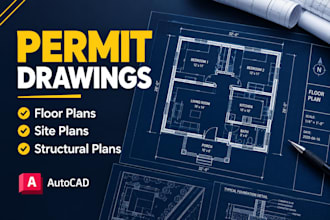 design 2d structural and civil drawings for building permits