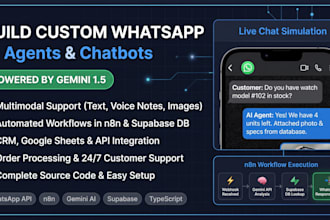 build a whatsapp ai agent with gemini and n8n