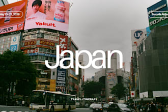 create a personalized japan travel itinerary for your trip