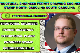 structural engineer permit drawing engineer stamp north carolina south