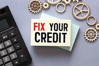 fix credit repair, charge off, late payment, collection, credit score, in3bureau