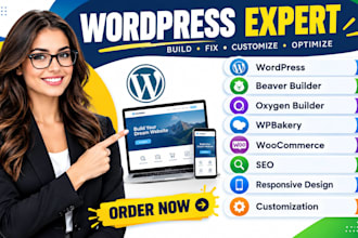build a modern wordpress website using beaver builder, oxygen builder, wpbakery