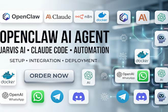setup openclaw ai agent, jarvis ai, claude code and automation