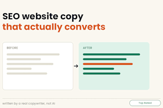 write SEO optimized website sales copy