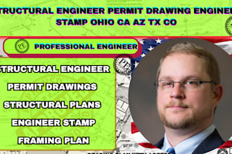 structural engineer permit drawing engineer stamp ohio ca az tx co