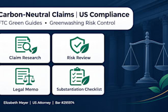 research US carbon neutral marketing claims and ftc compliance as US attorney