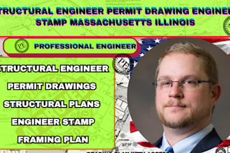 structural engineer permit drawing engineer stamp massachusetts illinois