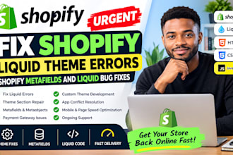 fix urgent shopify liquid theme errors shopify metafield liquid bug fixes volset