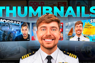 design eye catching you tube thumbnails that get clicks