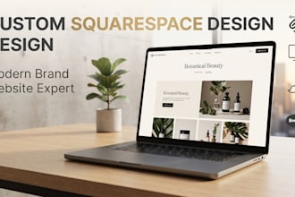 design and build a custom squarespace website template for your brand