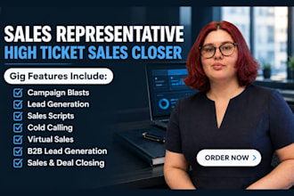 be commission based sales closer b2b sales representative appointment setter