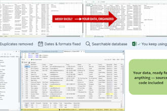 migrate your excel data into a clean sql database