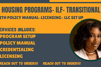 set up independent living facility, transitional housing , housing programs, llc