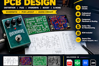 design guitar pedal pcb distortion fuzz overdrive audio