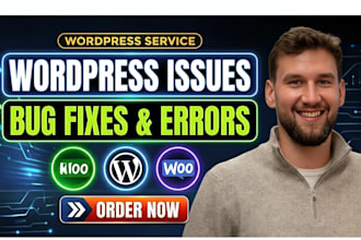 fix wordpress issues, wordpress bug fix, fix wordpress error, woocommerce fix
